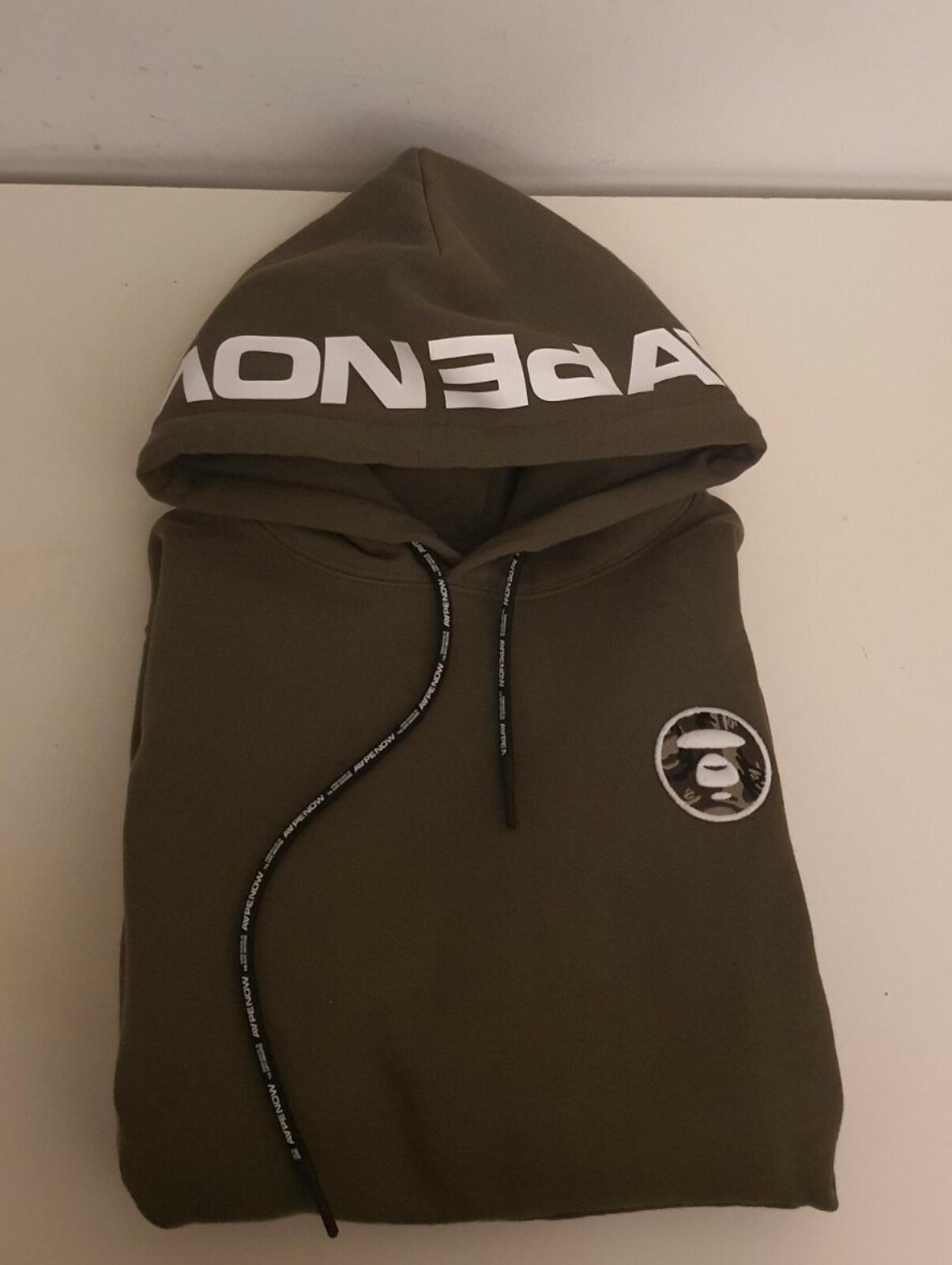 AAPE by A BATHING APE Hooded Sweatshirt Olive Size S BAPE