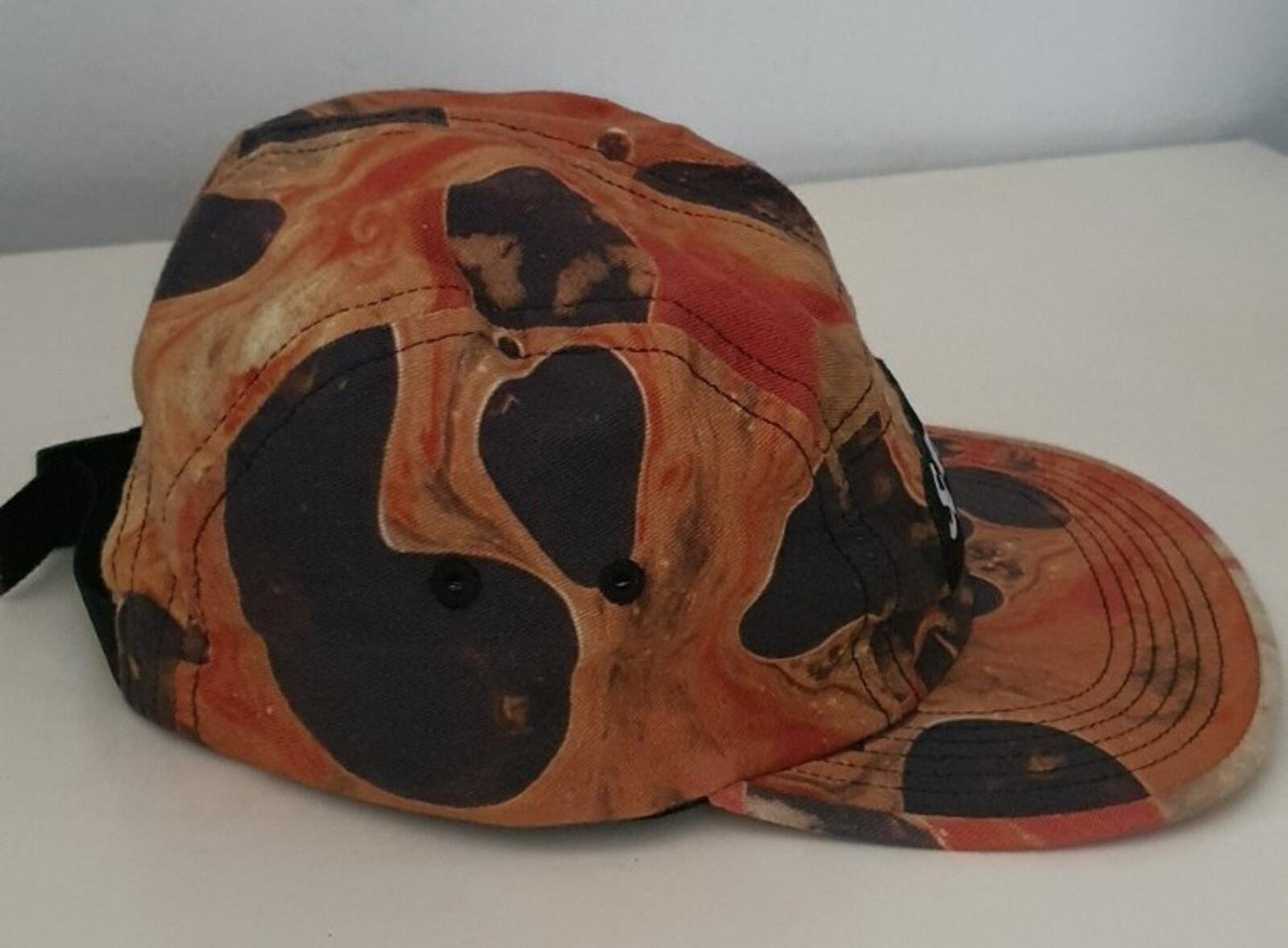 FW17 Supreme Blood and Semen Camp Cap schwarze Hut-Box-Logo