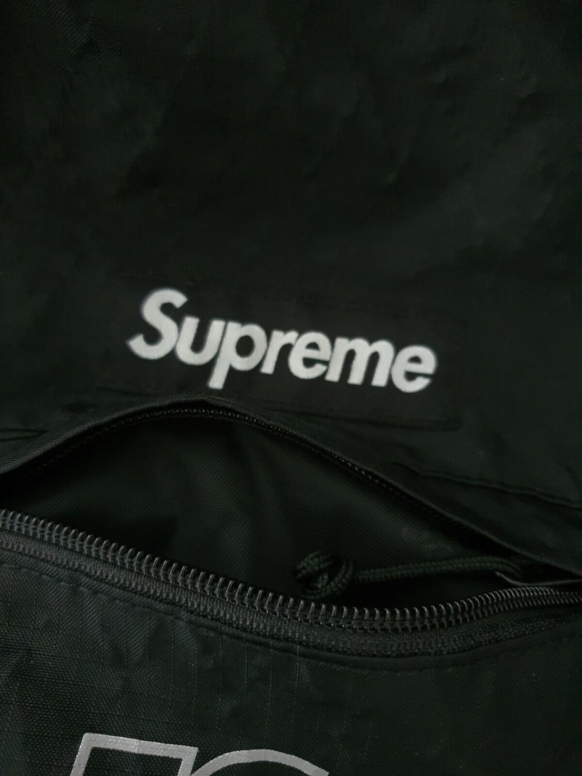 FW18 Supreme Duffle bag Water and Abrasion resistant 3M reflective logo Black