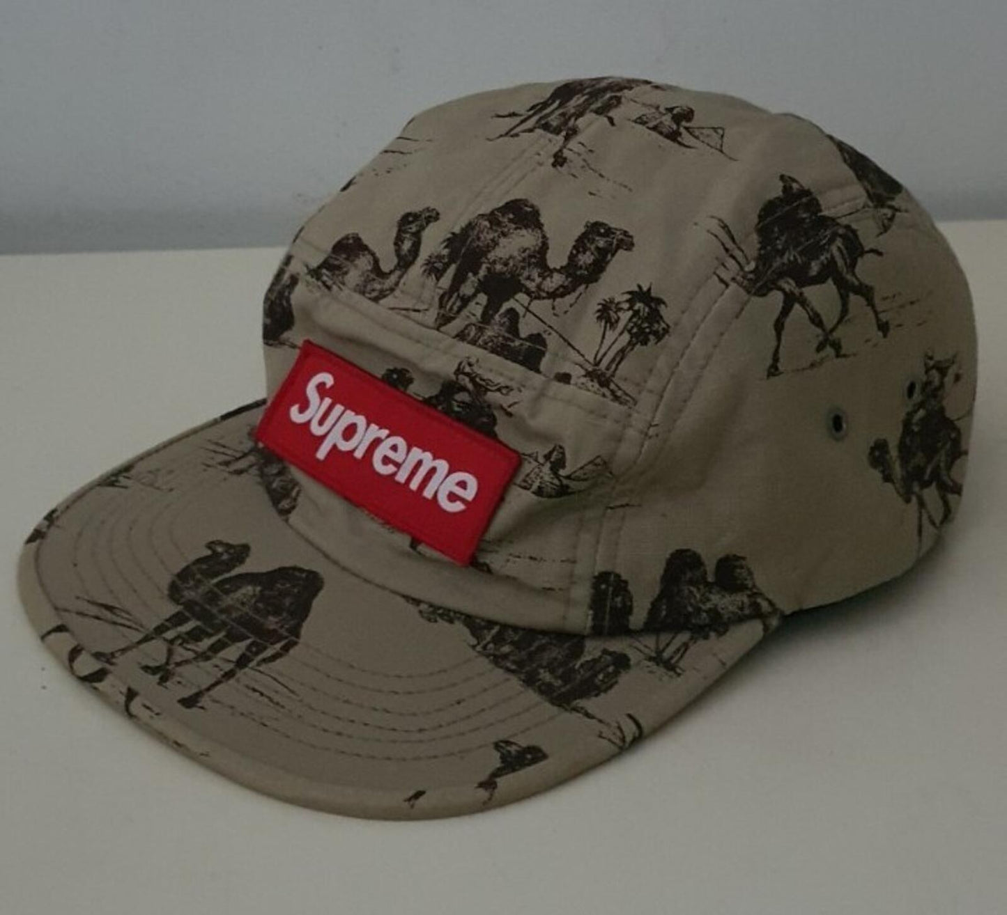 SS12 Supreme Camels Camp Cap Hut Vintage Tan Sand Sehr Selten 2012