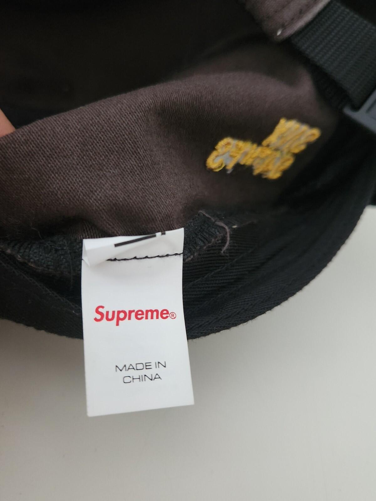 FW22 Supreme Military Camp Cap Hat Brown Box logo