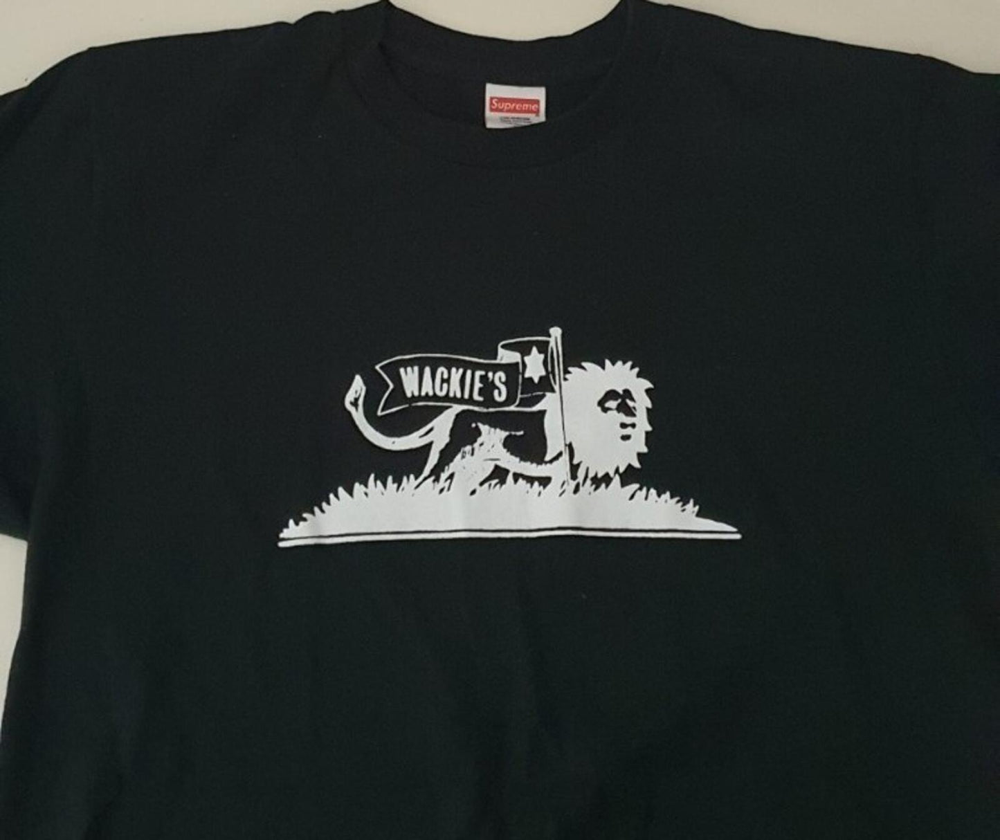 SS13 Supreme Wackies tee black size medium M t-shirt vintage box logo Rare 2013