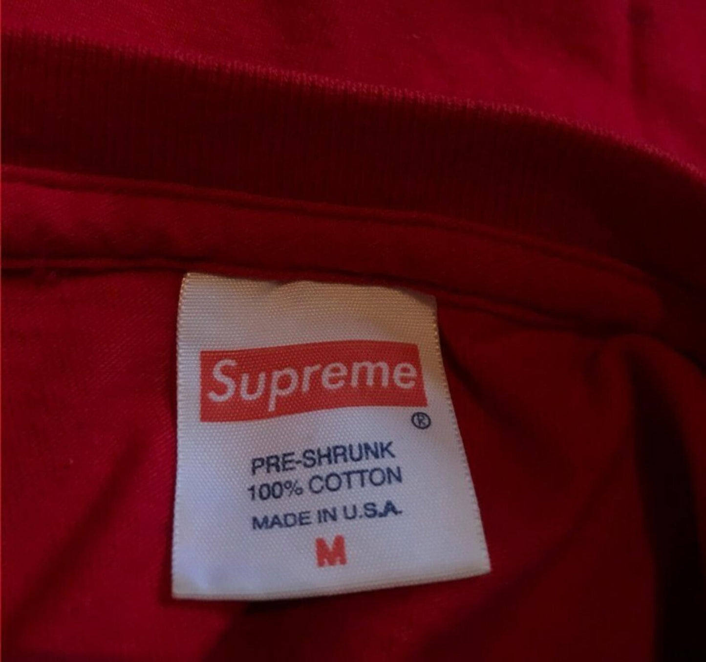 SS15 Supreme KIDS Hand Tee Red Size M  Jesus Christ What Happened?
