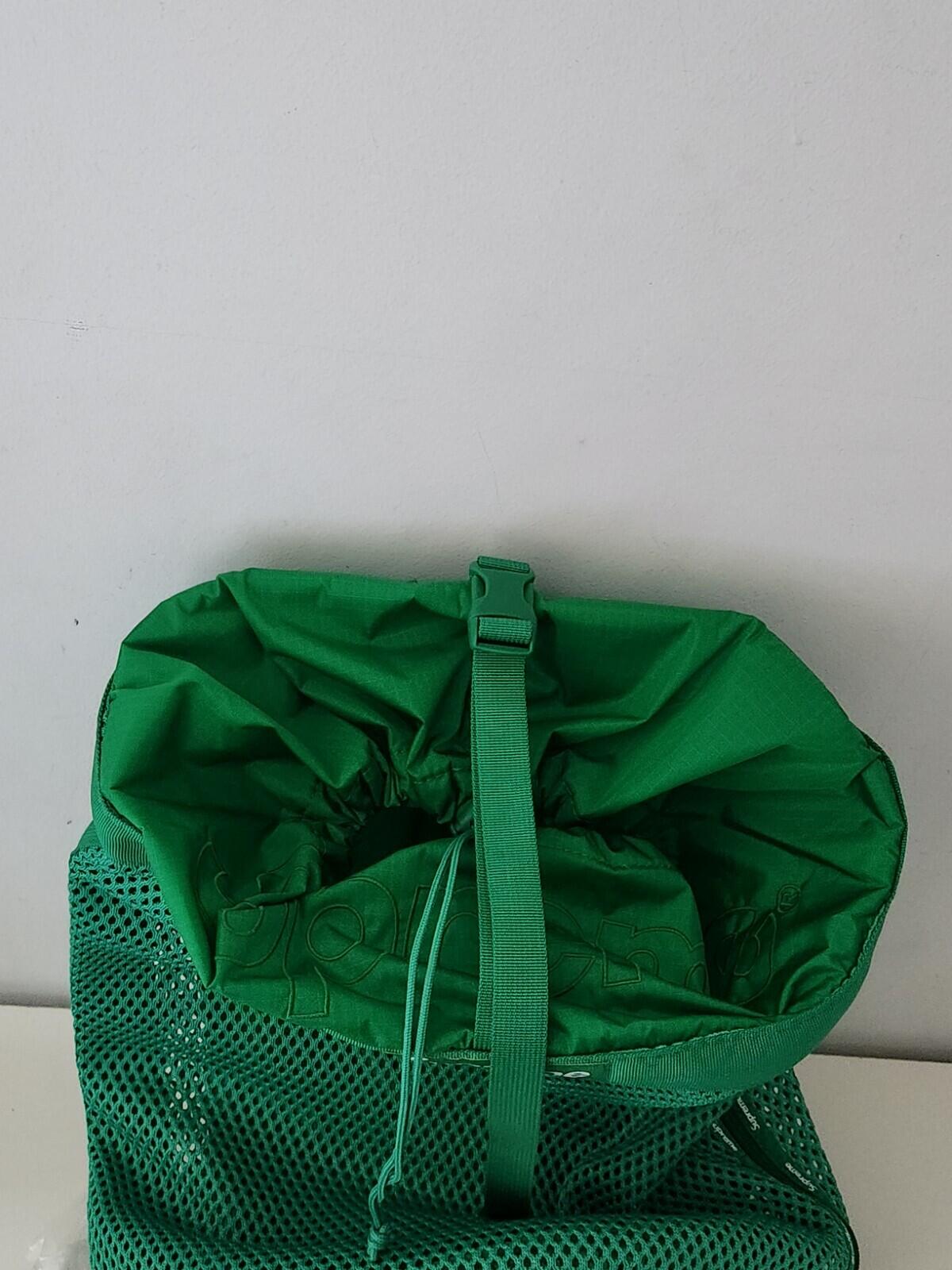 SS23 Supreme Mesh Rucksack Grün Tasche 21L Neu mit Etikett