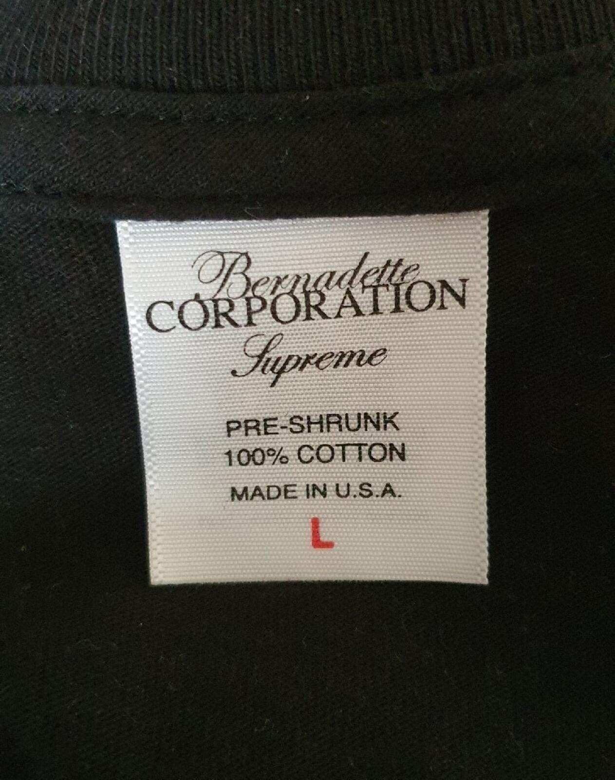 SS23 Supreme x Bernadette Corporation Money Tee Black Size L