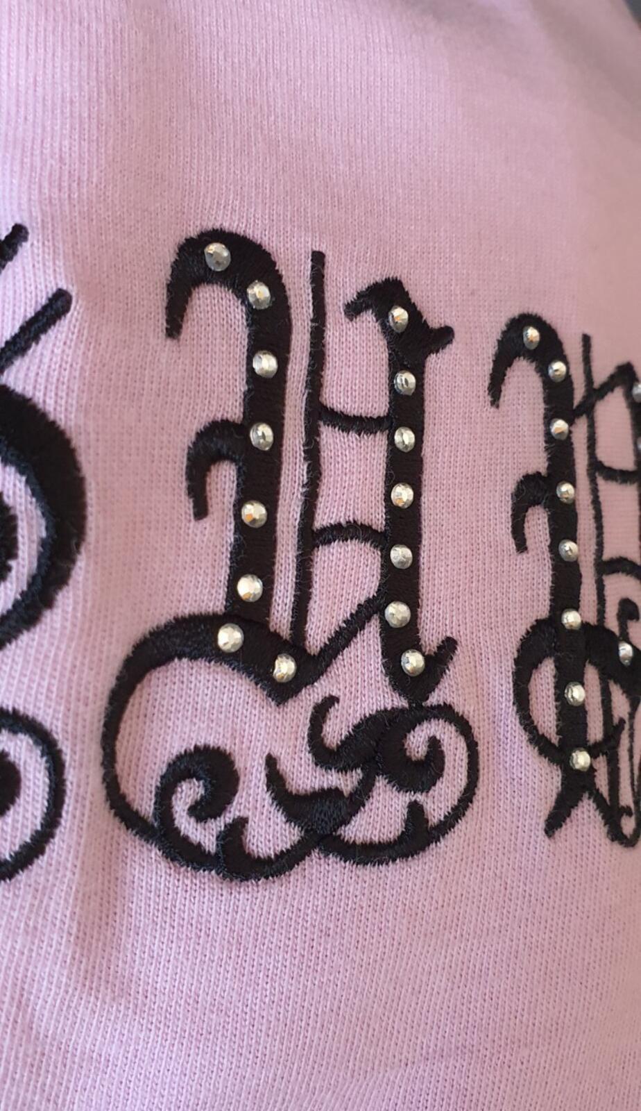 SS21 Supreme Old English Rhinestone S/S Top tee M medium pink T-Shirt Worn 1x