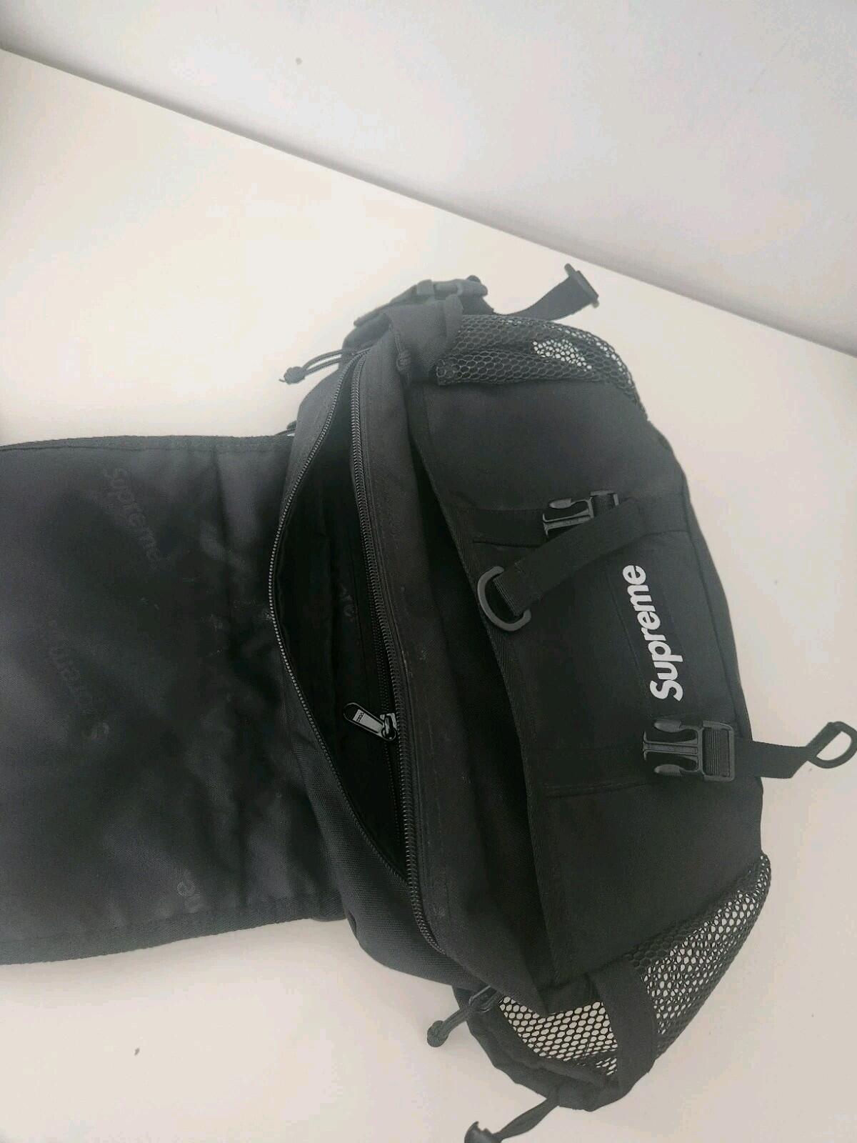 SS20 Supreme waist bag Black Shoulder Belt Cordura