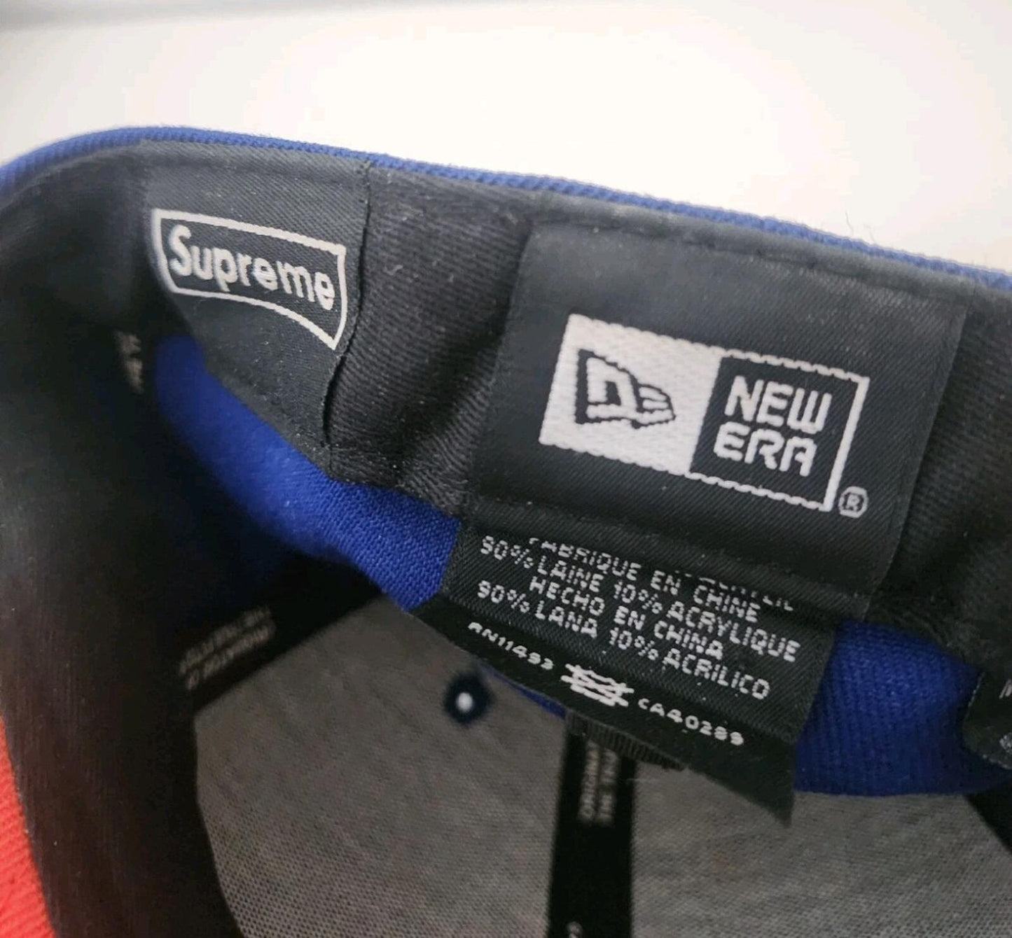 FW10 Supreme SNY New Era Cap Blue Size 7 1/4