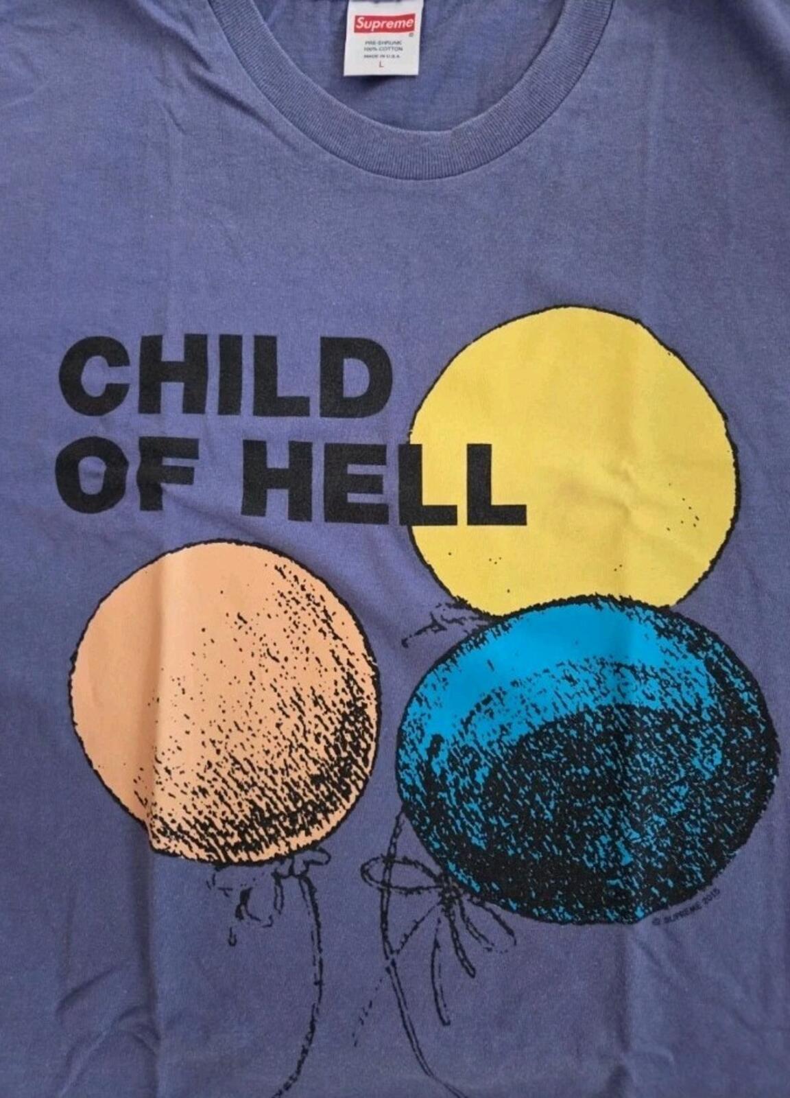 FW15 Supreme Child Of Hell Tee Purple Size L