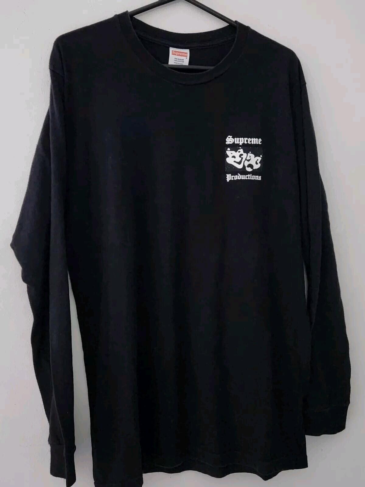 SS16 Supreme Productions L/S Tee Black Size M