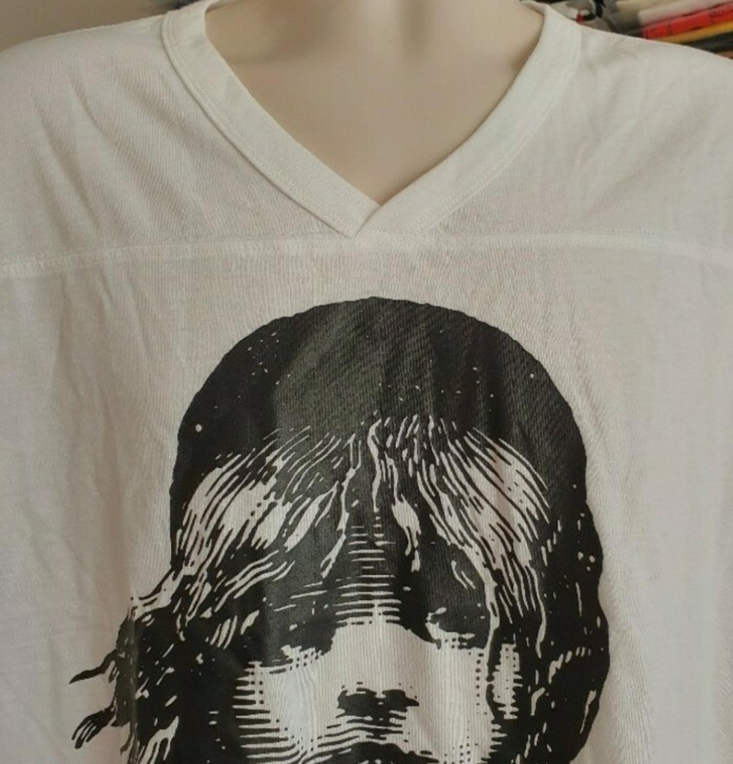 SS15 Supreme Broadway Football Top Les Miserables Tee White Size L