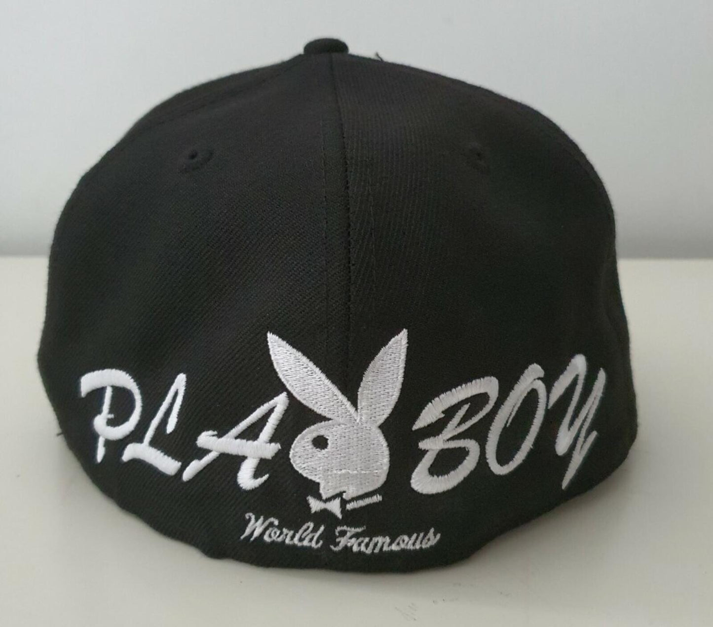 SS17 Supreme New Era Playboy Box Logo Cap Black Size 7 3/8