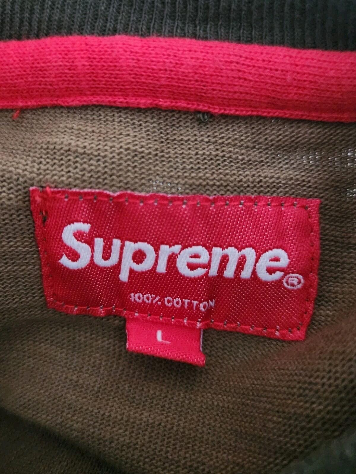FW14 Supreme Arena Top Langarmshirt L/S Größe L Camo T-Shirt großes Logo