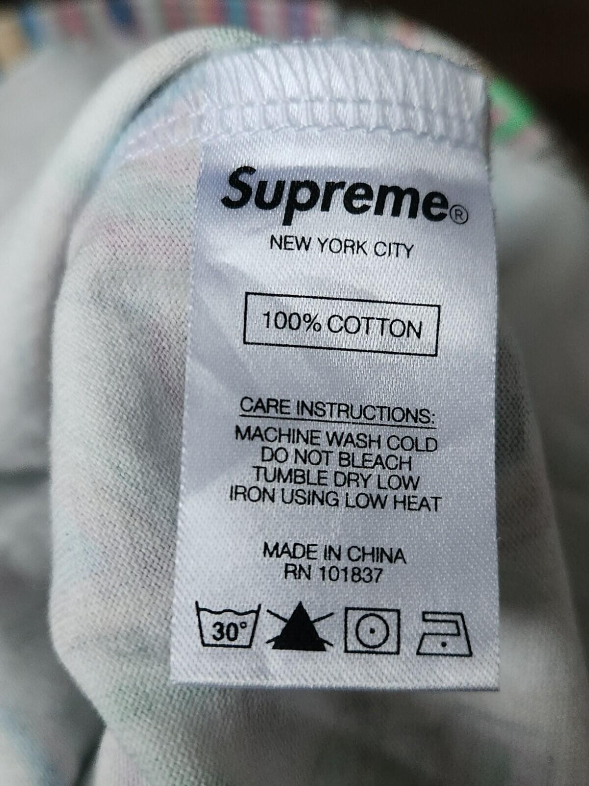 FW20 Supreme Perspective L/S Top Tee M medium White