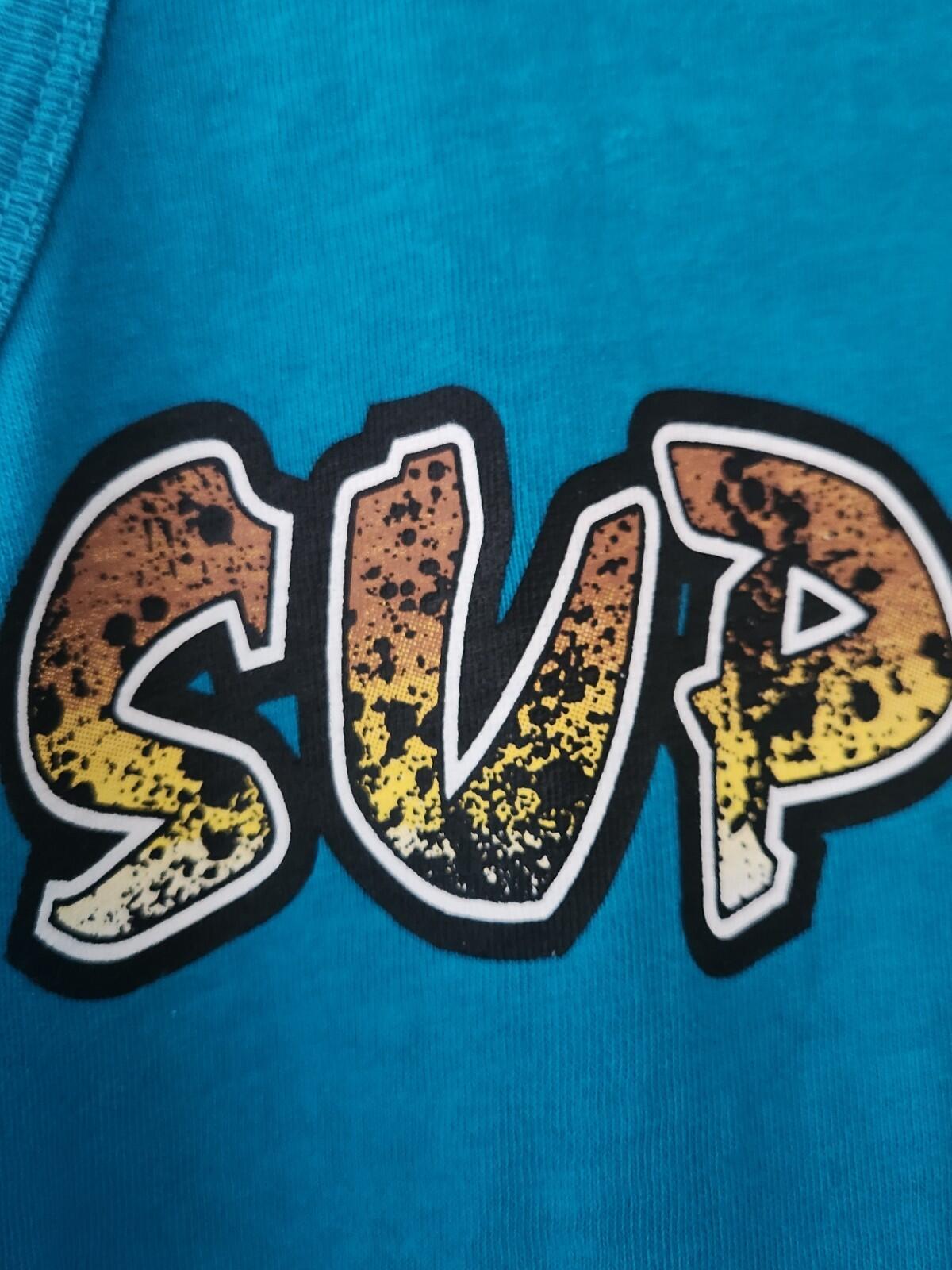 SS18 Supreme Splatter Tank Top Tee Teal Size M