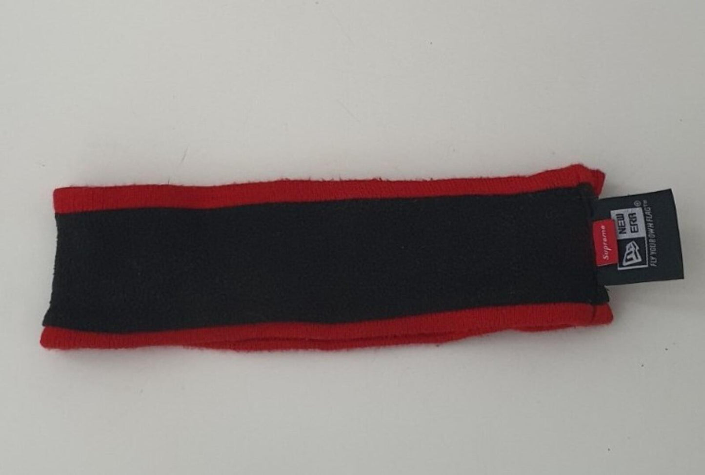 FW15 Supreme New Era Classic Logo Headband red Rare Accessory