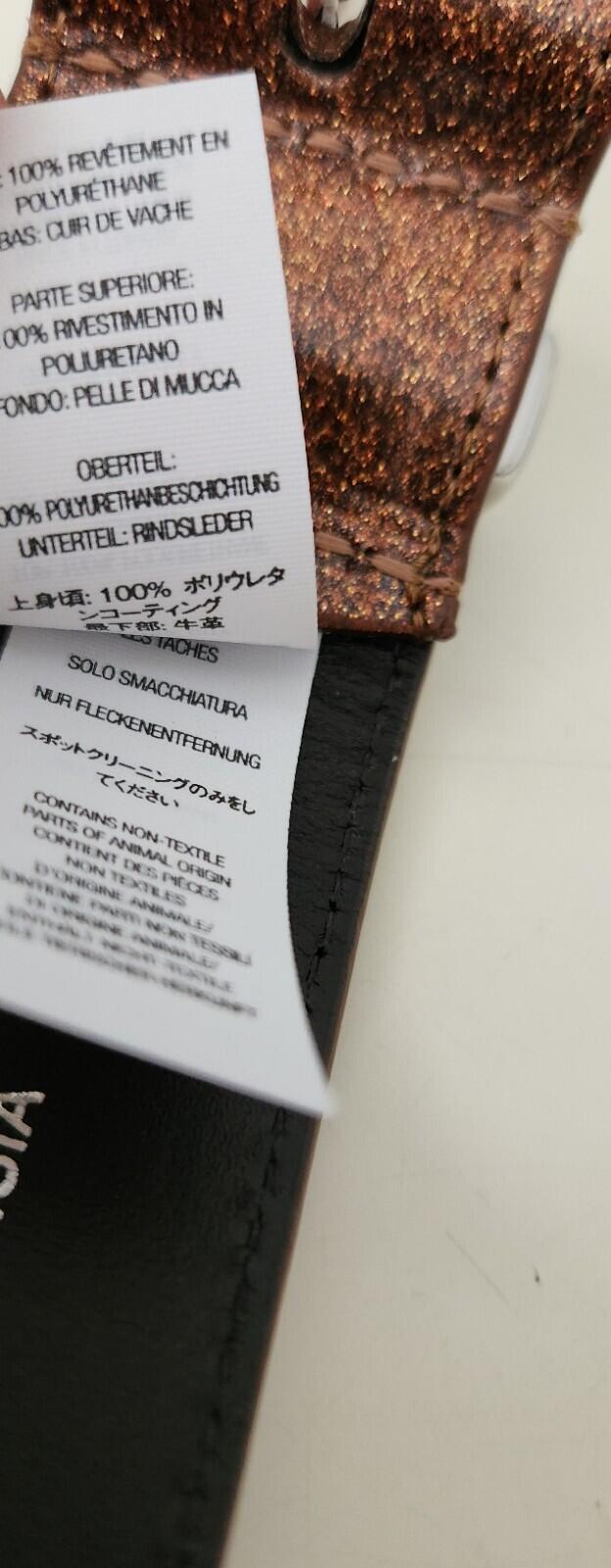 FW22 Supreme Glitter Vinyl Ranger Belt Size M Medium Brown Leather New Accessory