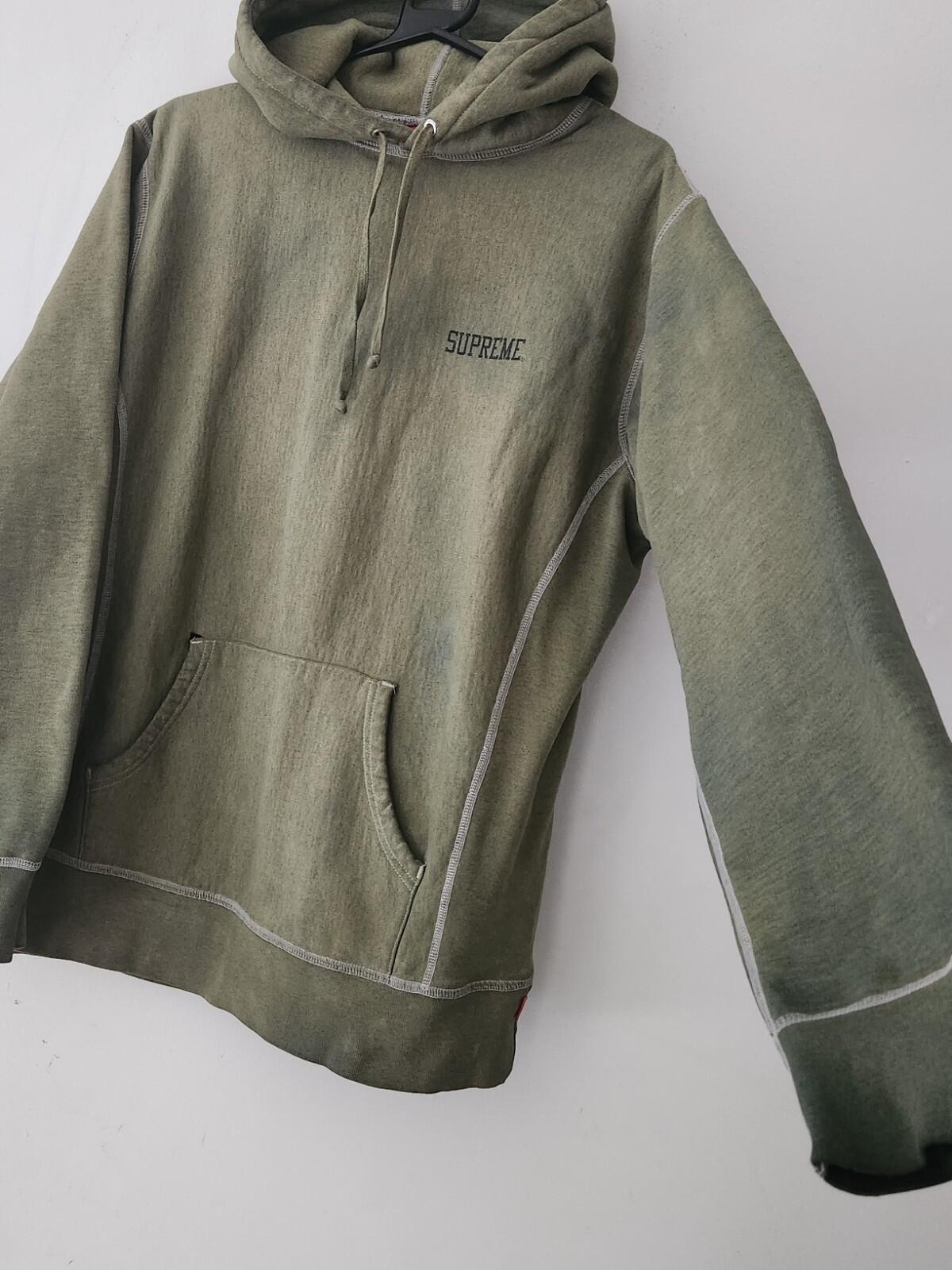 FW14 Supreme Ruff Ryders Pullover Dyed hooded sweatshirt L Large hoodie vintage