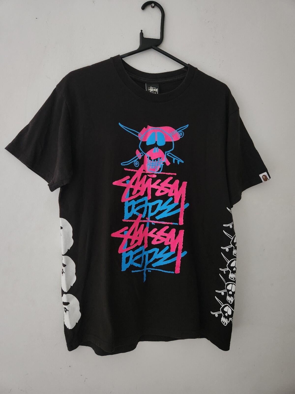 A Bathing Ape Bape x Stussy 2010 Tee M medium T-shirt BAPE Holiday Collection