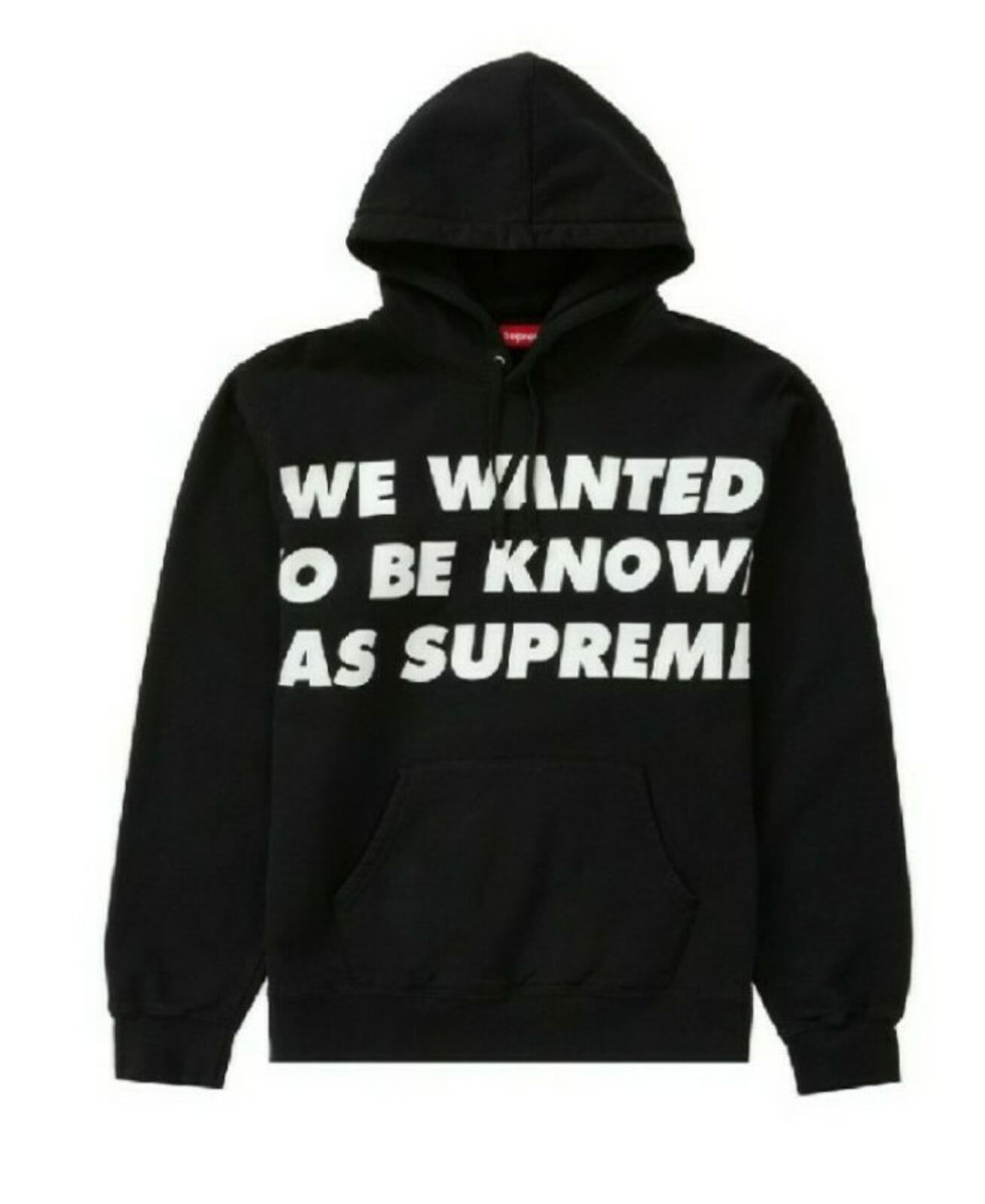 SS20 Supreme  Known As Hooded Sweatshirt Black Size M