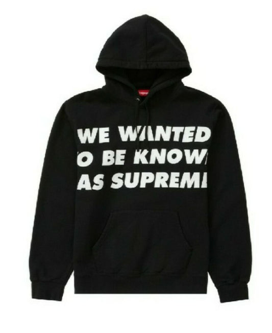 SS20 Supreme  Known As Hooded Sweatshirt Black Size M