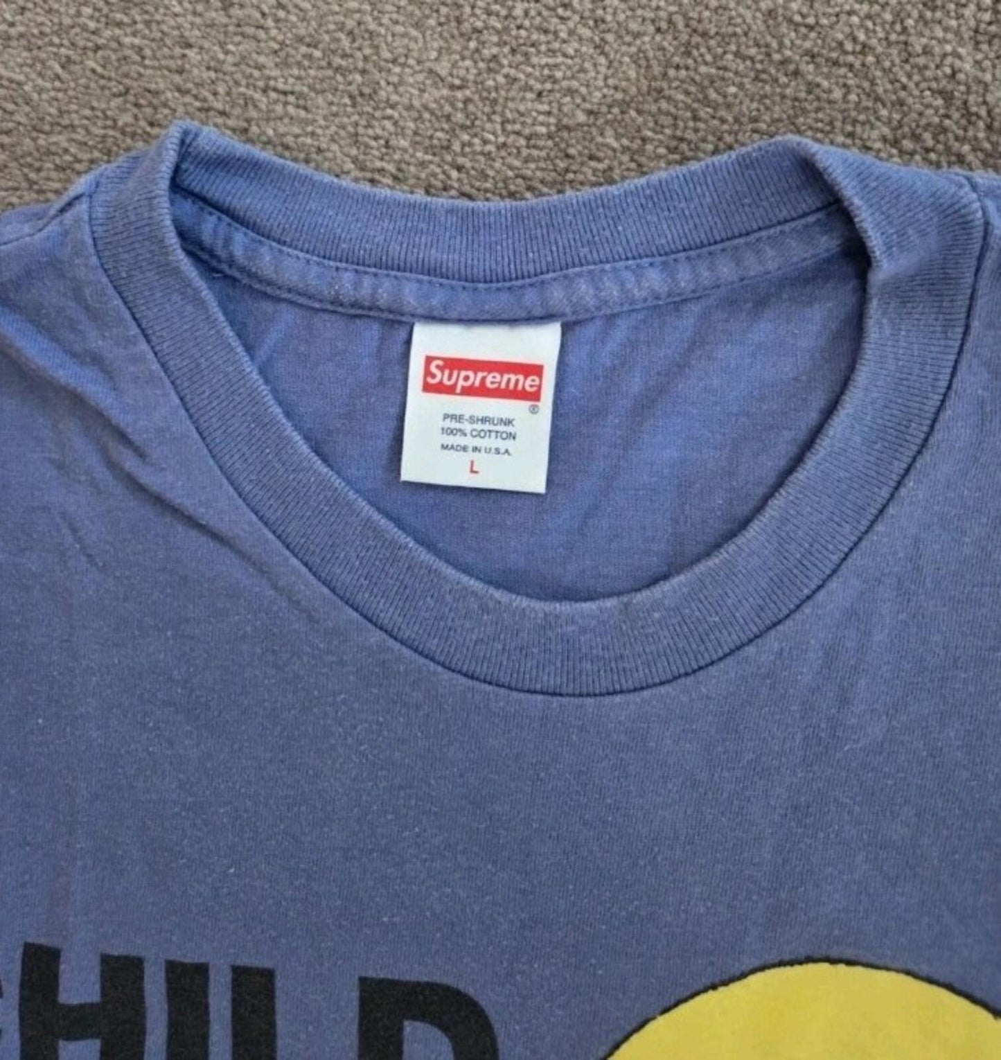 FW15 Supreme Child Of Hell Tee Purple Size L