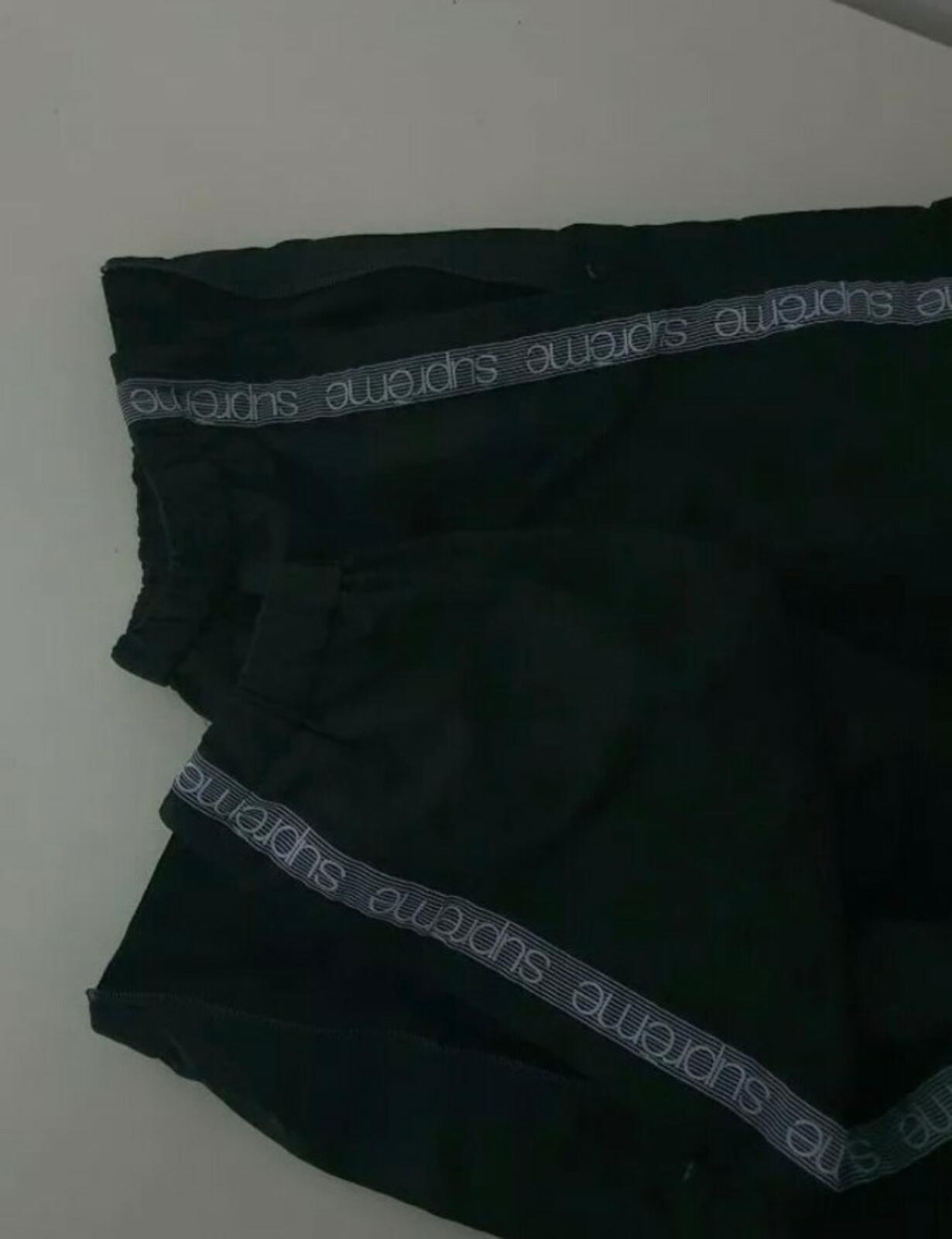 SS18 Supreme Tonal Taping nylon track pant size M medium black
