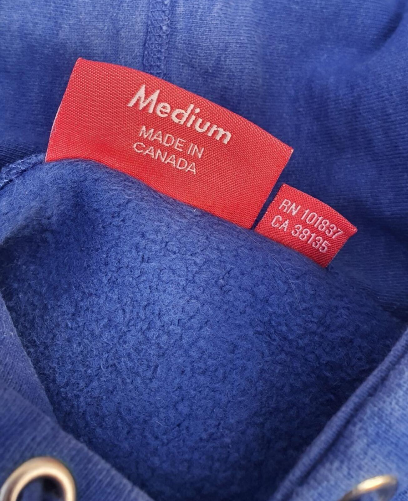 FW17 Supreme Reflective Excellence hooded Sweatshirt M medium blue hoodie royal