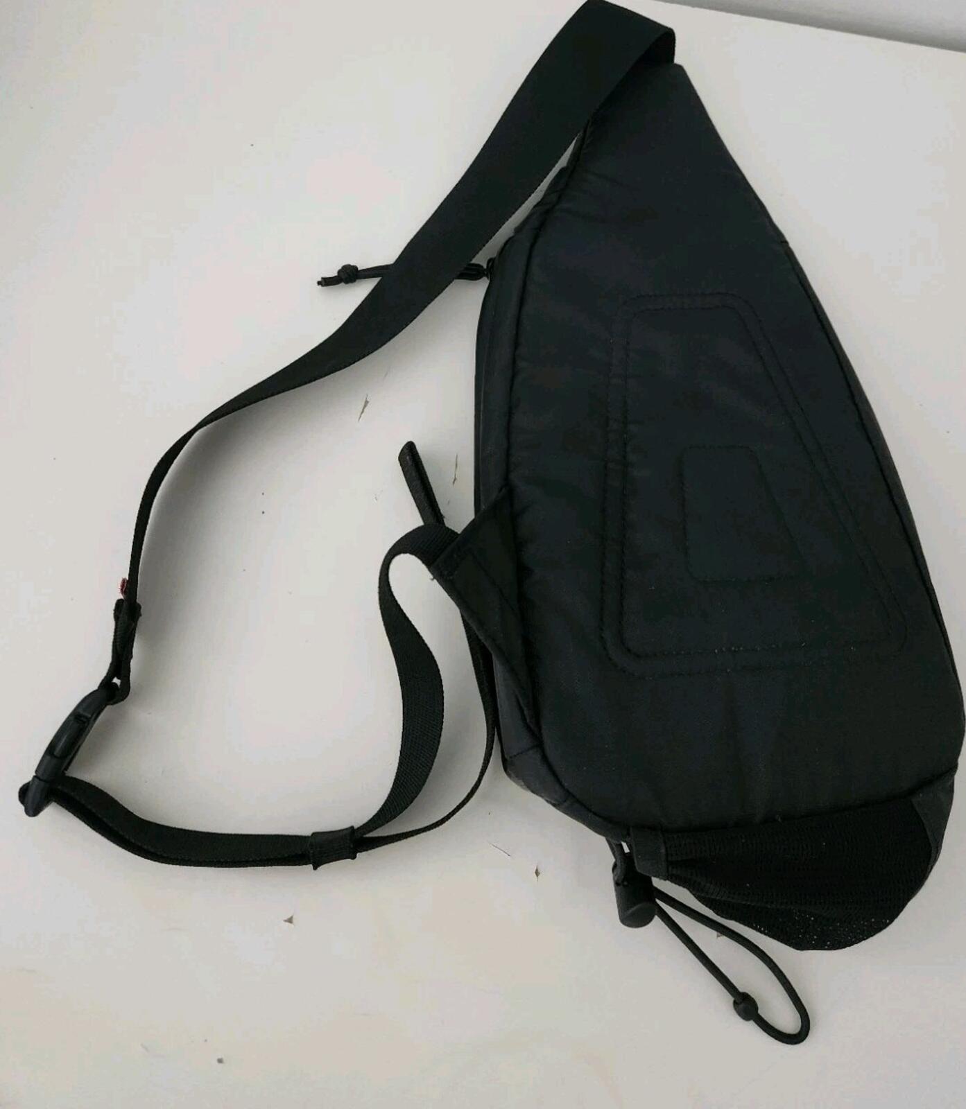 SS21 Supreme Sling Bag Black Water Resistant Shoulder Waist Nylon Ripstop