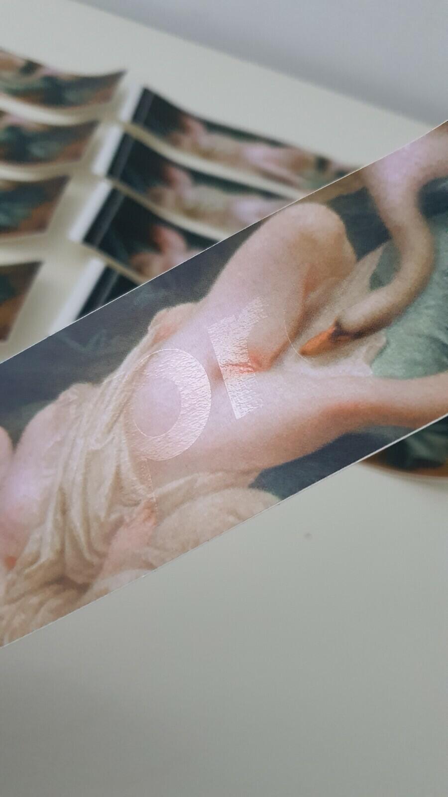 SS19 Supreme Leda and the Swan 10x Box Logo Stickers