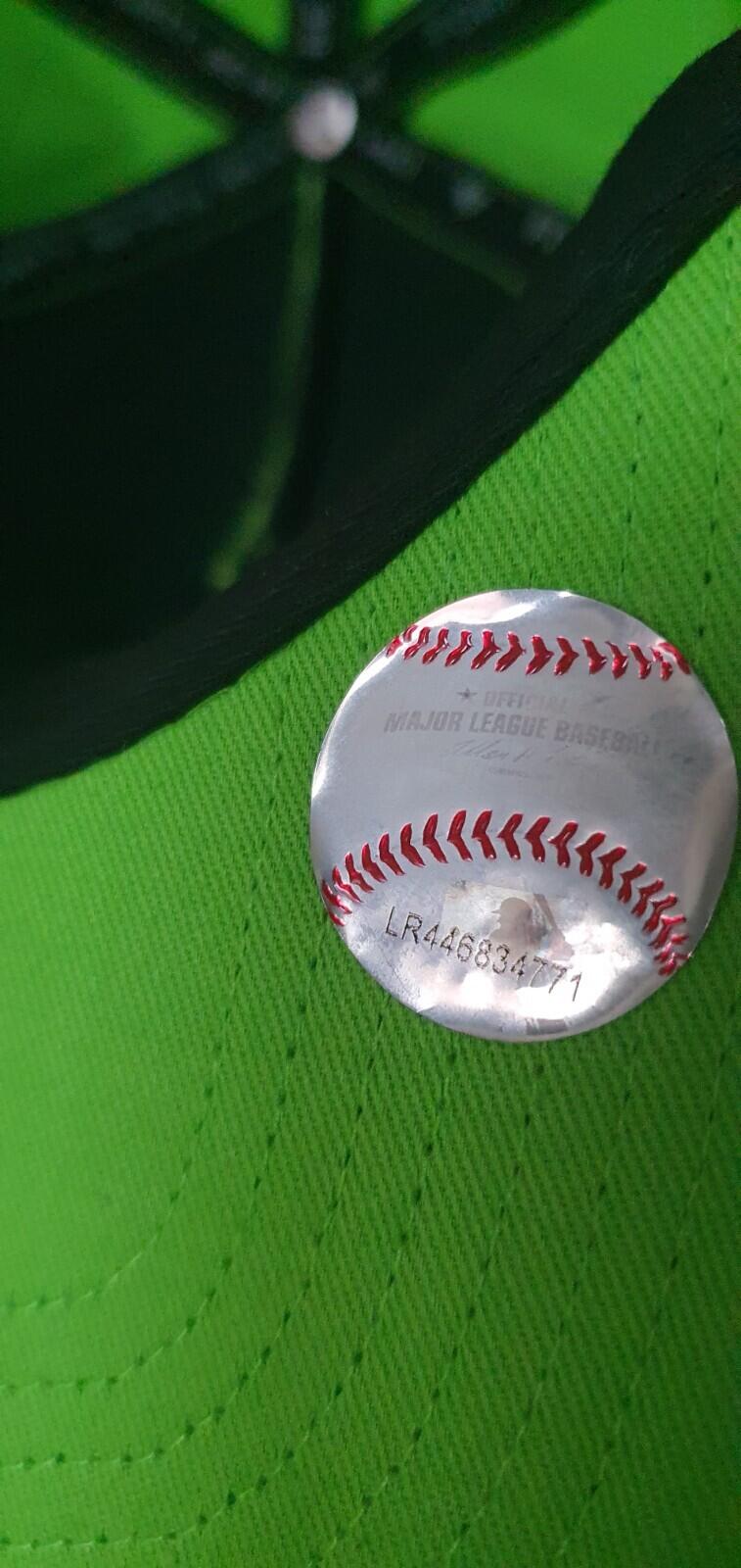 SS15 Supreme x Yankees x 47 brand lime green 5-panel cap Rare Baseball Hat