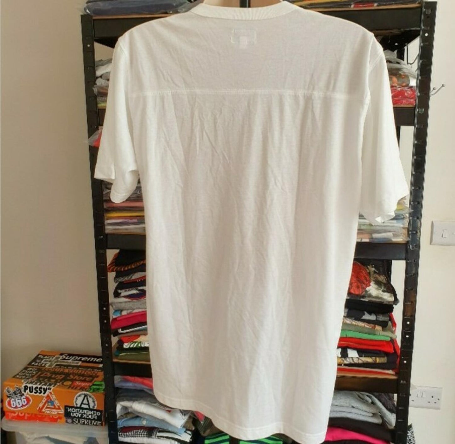SS15 Supreme Broadway Football Top Les Miserables Tee White Size L