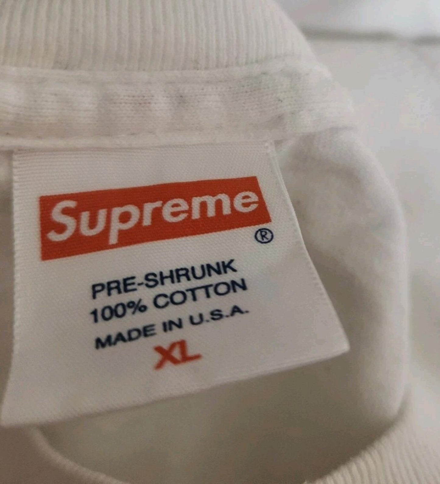 FW13 Supreme Jean Michel Basquiat white L/S tee T-shirt Vintage 2013 Size XL