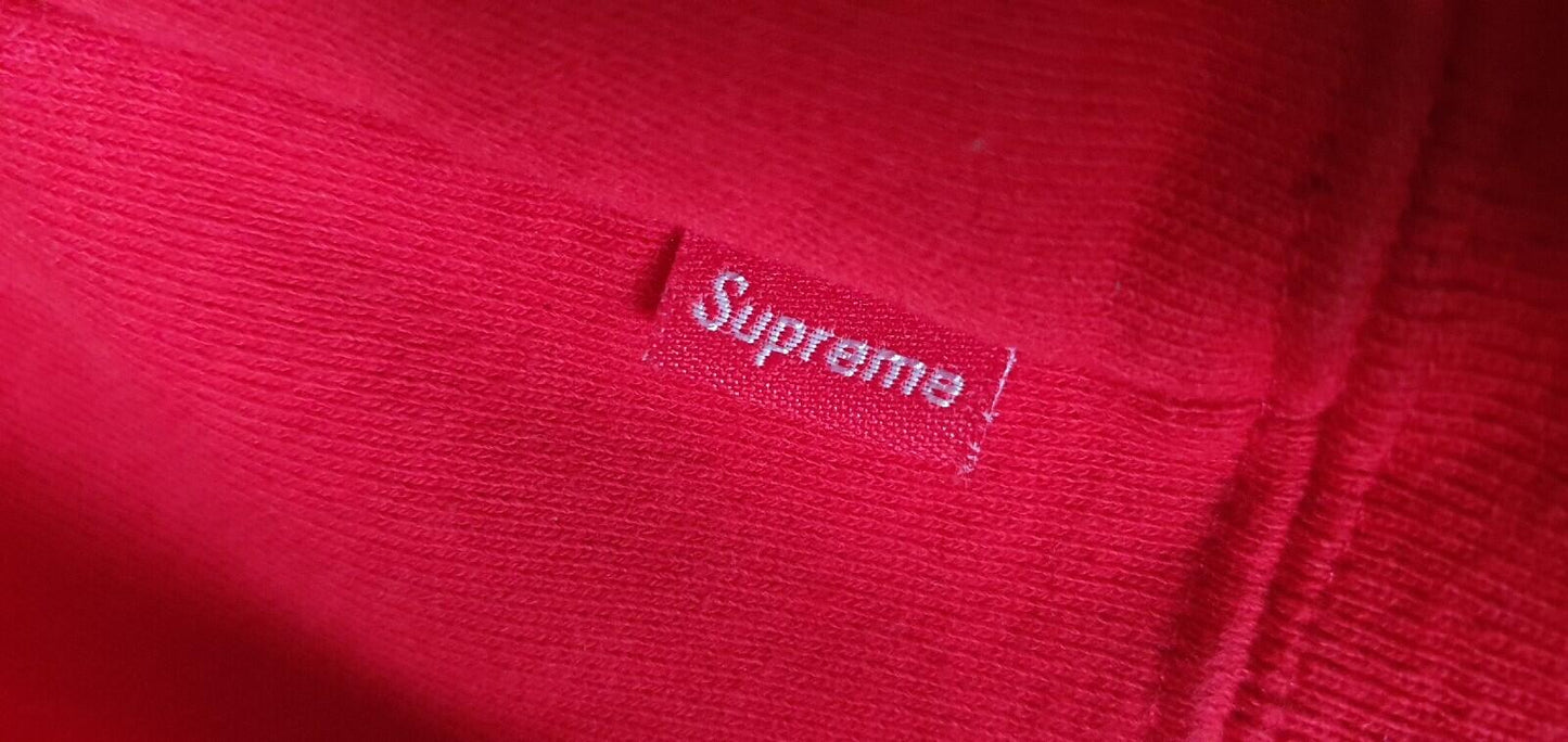 SS18 Supreme World Famous Zip Up Hooded Sweatshirt Red Size M