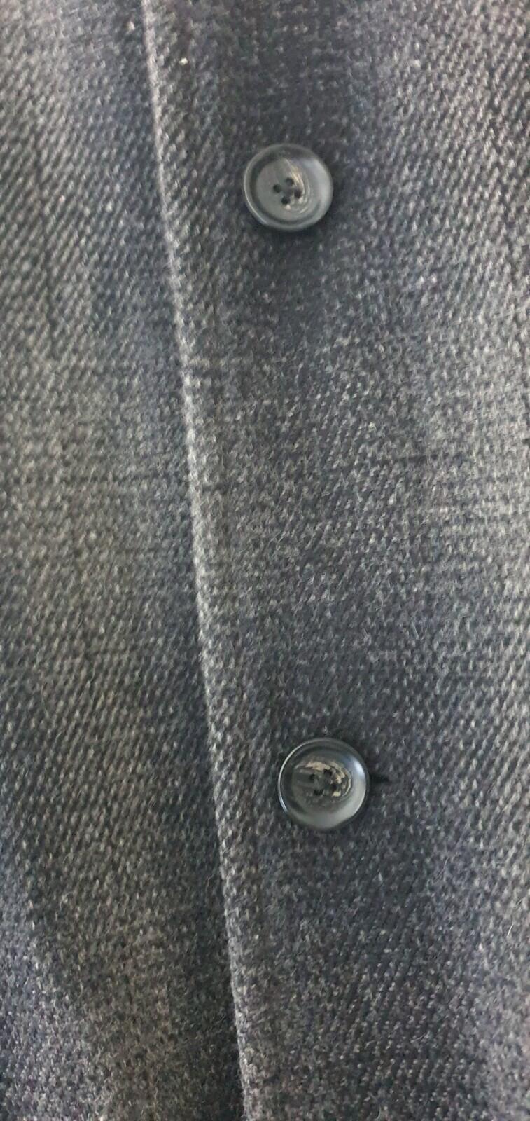 FW16 Supreme Shadow Plaid Woolrich Wool Overcoat Charcoal L Large Coat