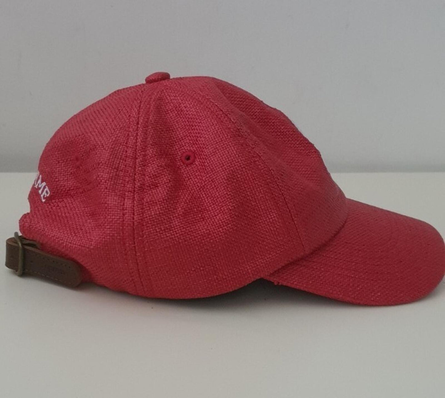Gorra SS22 Supreme Raffia S Logo 6 Paneles Roja