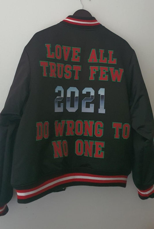 SS21 Supreme Mitchell & Ness chaqueta universitaria de satén negra Talla L grande