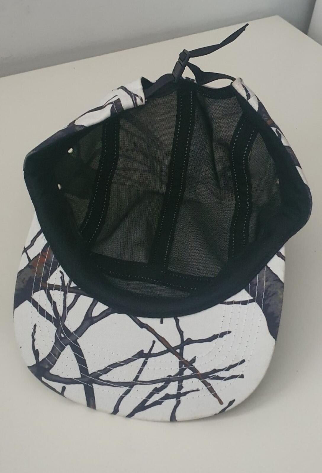 FW12 Supreme Tree Camo Camp Cap White Hat Red Box Logo Vintage 2012 Very rare