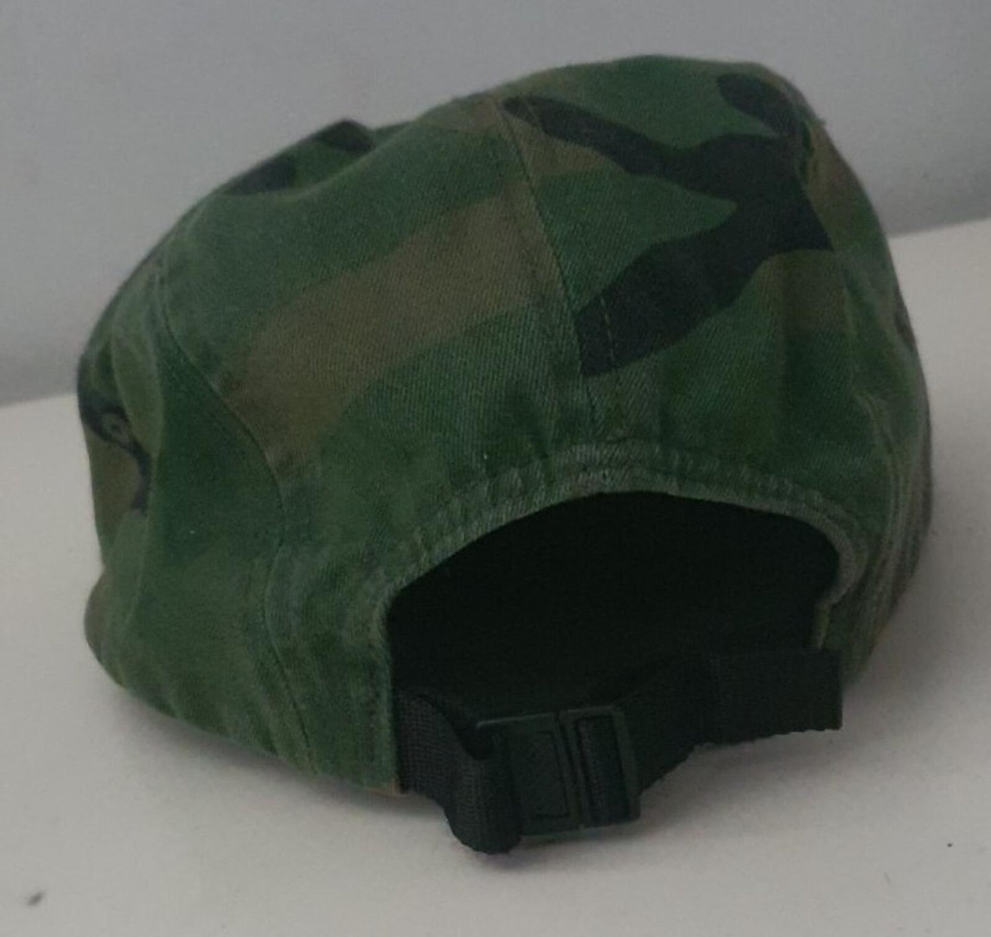 SS17 Supreme Front Panel Zip camp cap Woodland Camo Hat Red box logo
