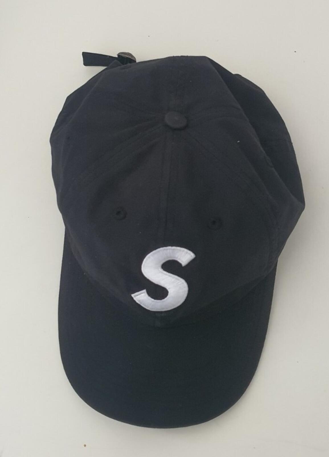 FW21 Supreme Ventile S Logo 6-panel Cap Wasserabweisende Kappe Schwarz Reflektierend