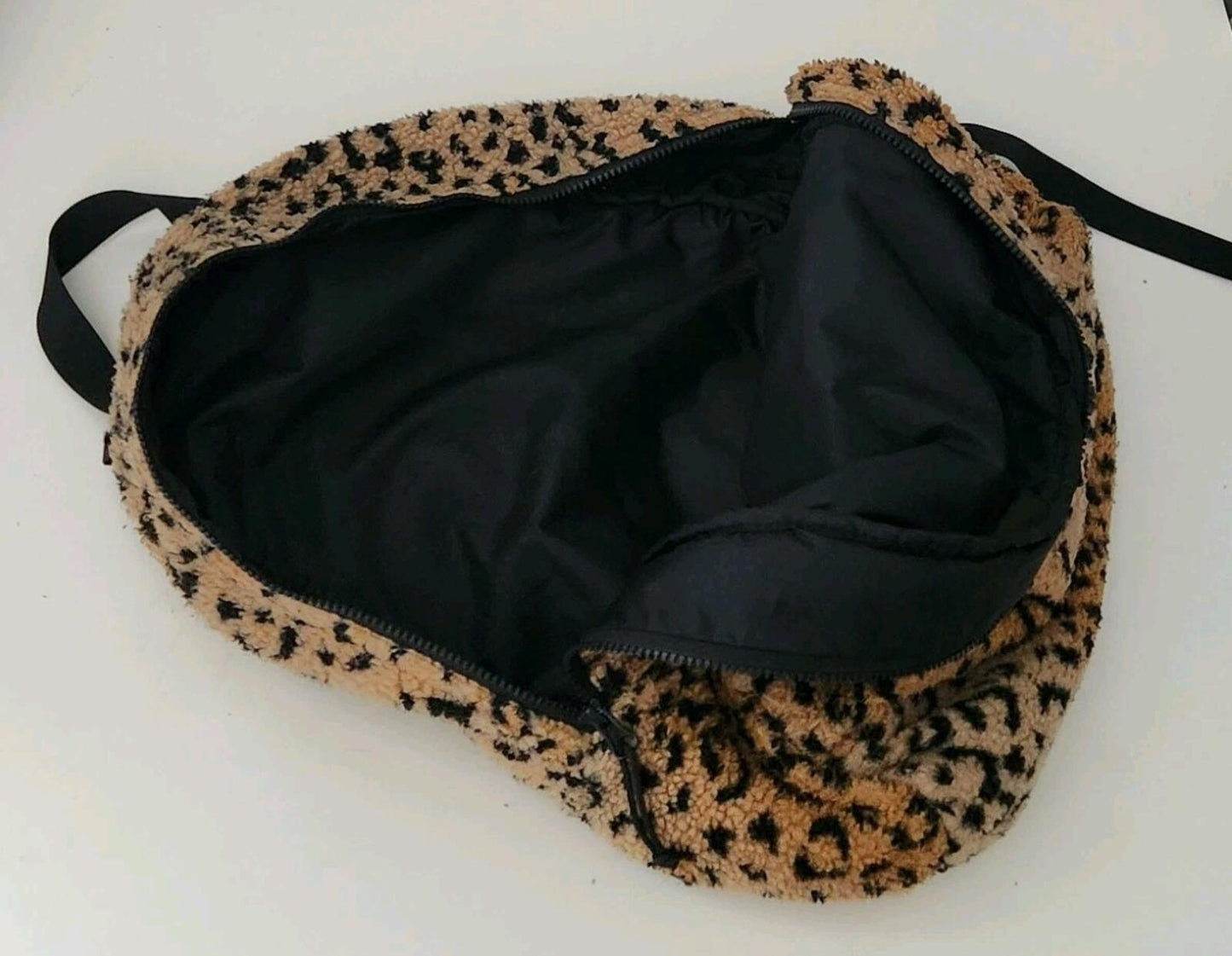 FW17 Supreme Leopard Fleece Backpack Bag Yellow