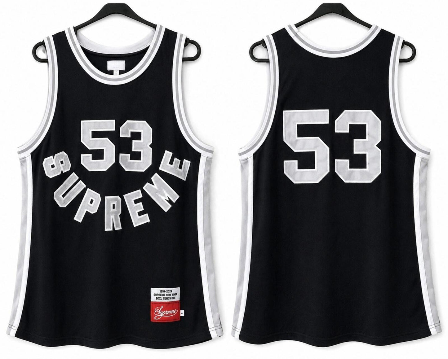 FW15 Supreme Gauchos Basketball Jersey Top Black Size L