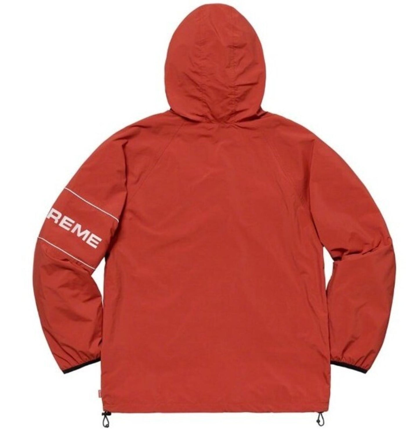 SS19 Supreme Nylon Ripstop Hooded Pullover  M medium jacket Water resistant rust