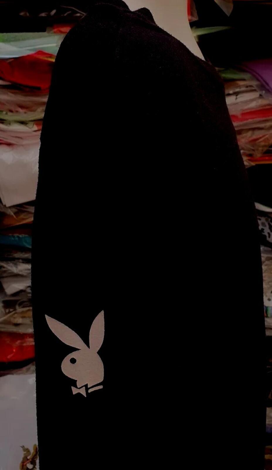 SS16 Supreme Playboy L/S football Top Tee black Long sleeve M medium T-shirt