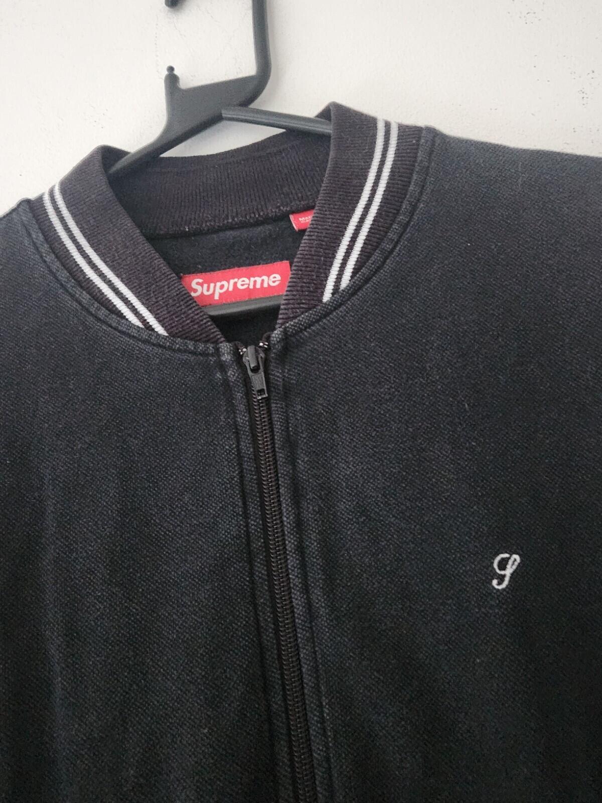 SS10 Supreme Court Zip-Up Sweatjacke M Medium Vintage 2010 Vintage Schwarz