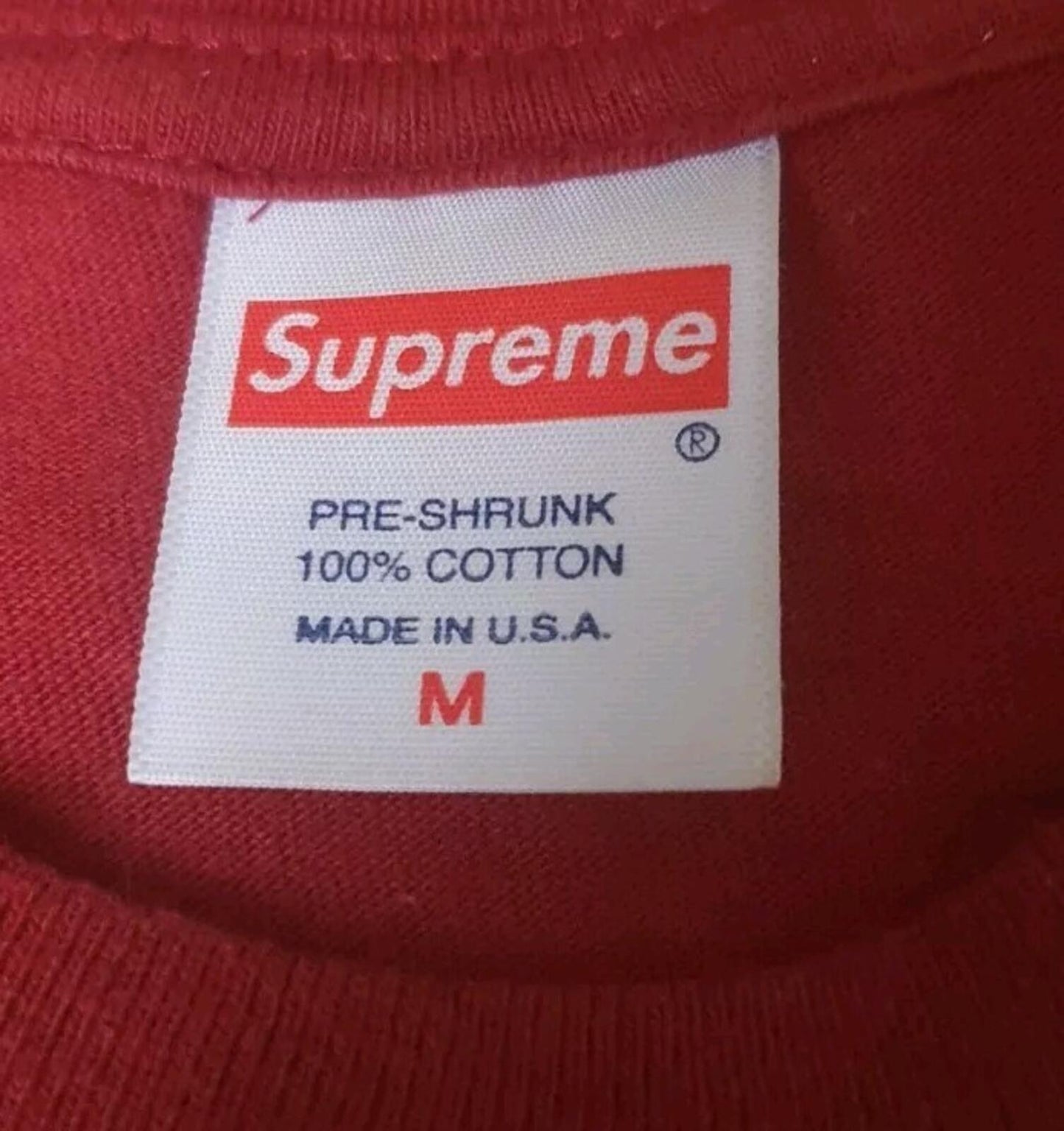 FW17 Supreme x Akira Yamagata Tee Cardinal Size M Anime