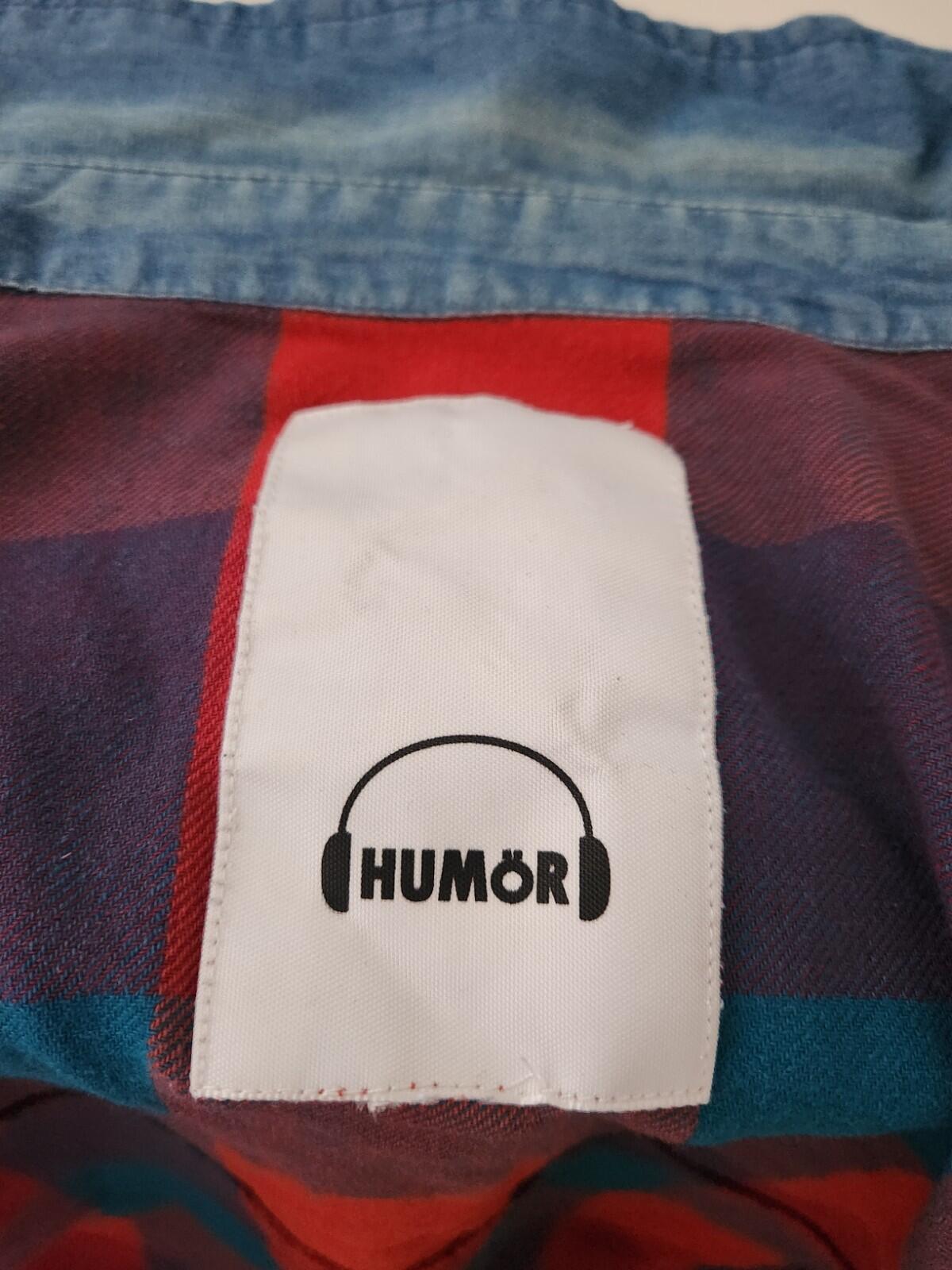 HUMOR Dummy Shirt flannel checked S small Multicoloured long sleeve Denim