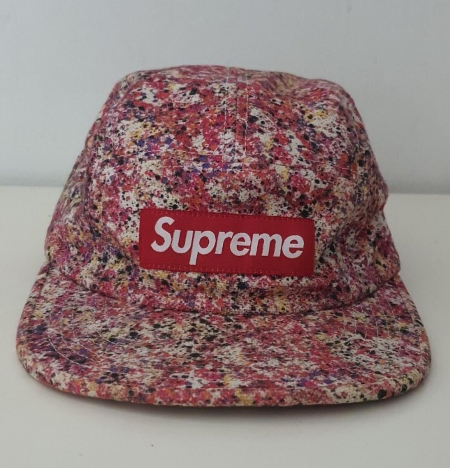 SS13 Supreme x Liberty Art Fabrics Splatter Camp Cap Vintage Hut Box Logo Selten