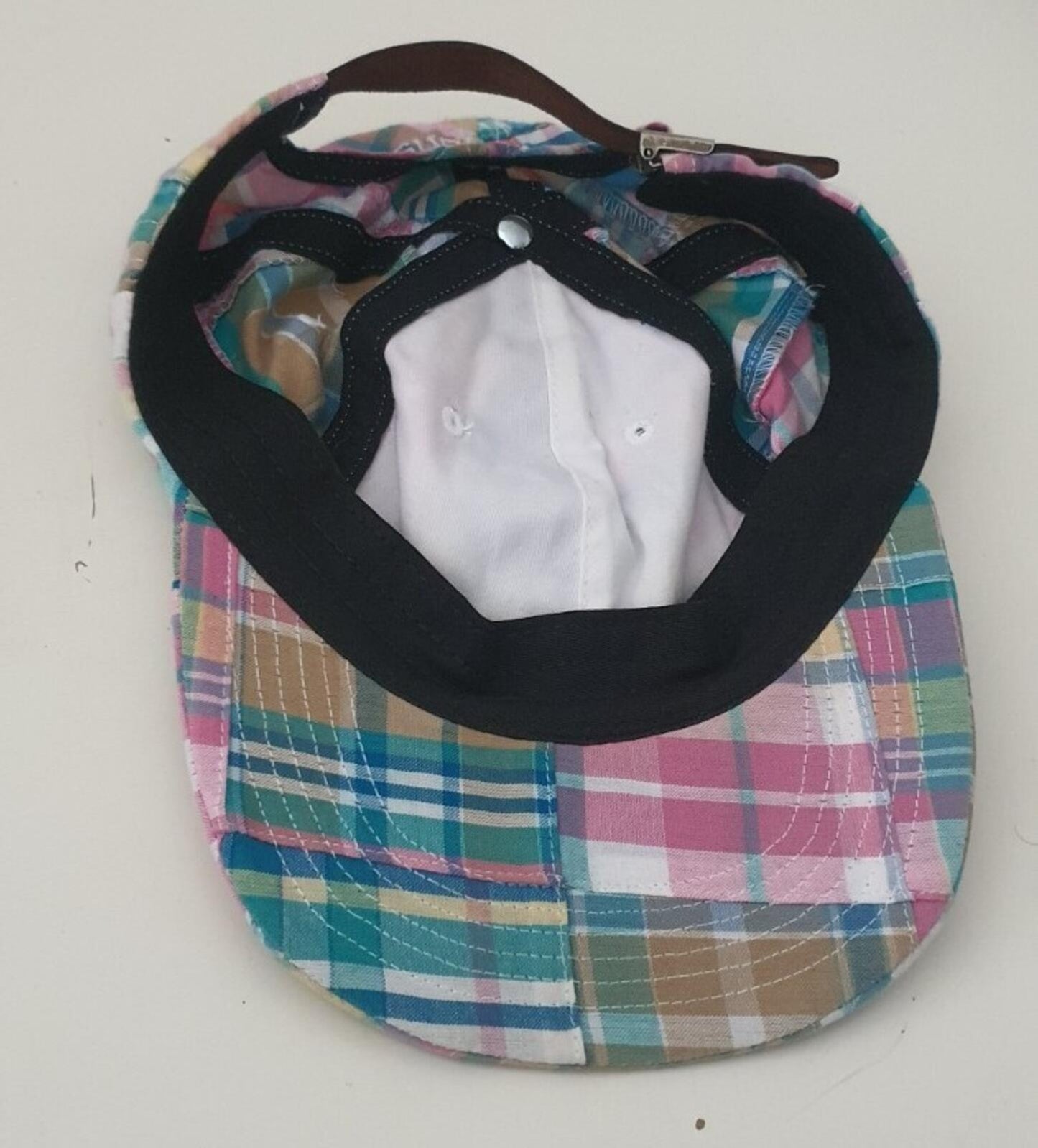 SS19 Supreme Patchwork Madras S Logo 6-Panel cap Multicolour hat