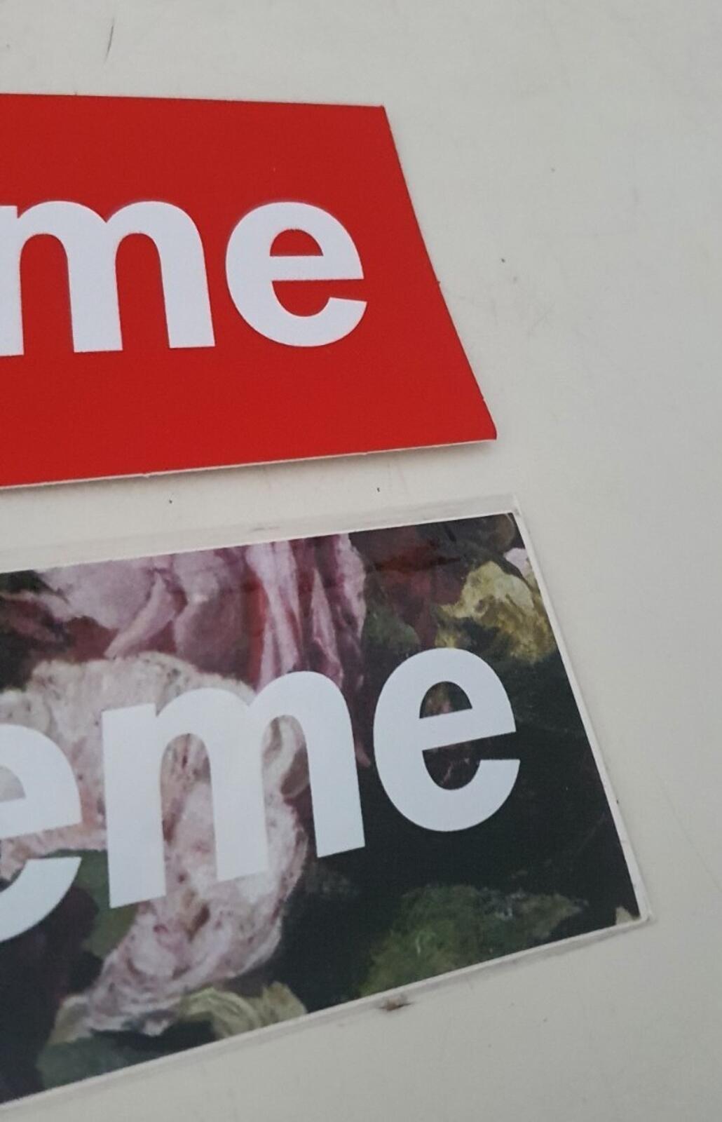 SS13 Supreme Power Corruption Lies Adhesivo con logo de caja